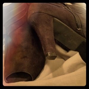 Lane Bryant Peep Toe Shoe Boots